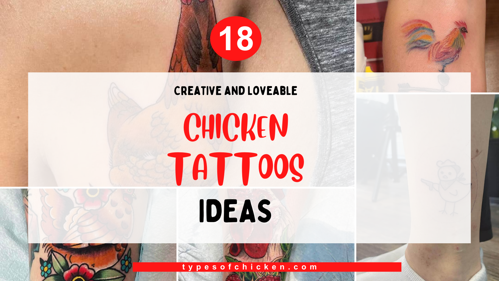 18 Creative and Loveable Chicken Tattoo Ideas That You Don’t Wanna Miss