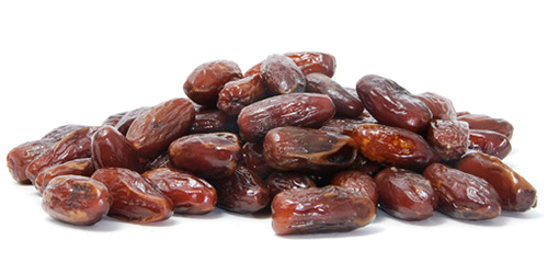 Dates are a type of fruit that come from date palms, which are trees that are native to the Middle East and North Africa. Dates have a sweet, caramel-like flavor and are often dried and eaten as a snack. 